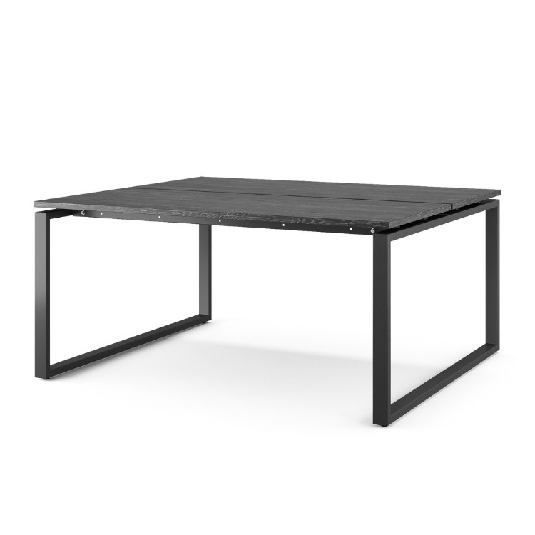 Стол офисный Kobor O1/2-80/120 black/wood