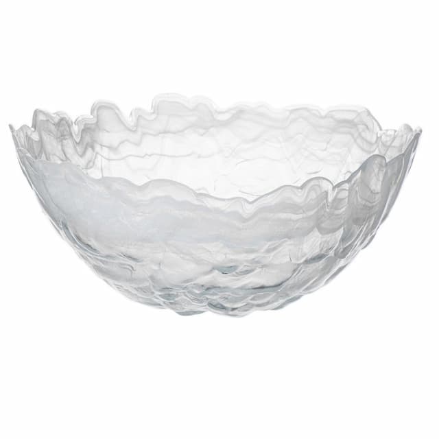 Салатник ARDACAM Lava ARD 2087.2 d 30 см h 12,5 см (стекло, цвет / декор белый)