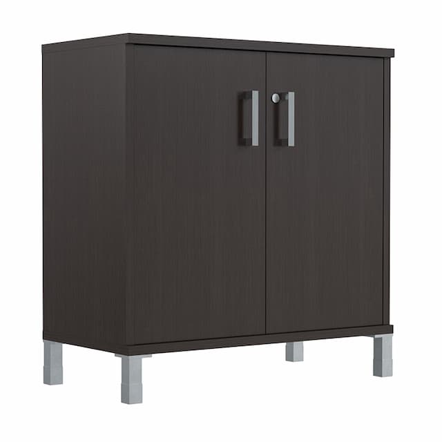 Шкаф низкий с замком в глухих малых дверях Skyland B 410.3(RZ) венге магия 900х450х920 BORN