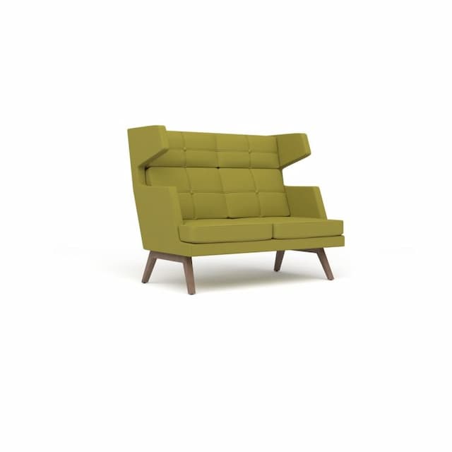 Диван 2-местный высокий Юнитекс МАРЛИ МР/2/В/О/BA36 ткань Bahama / фисташковая