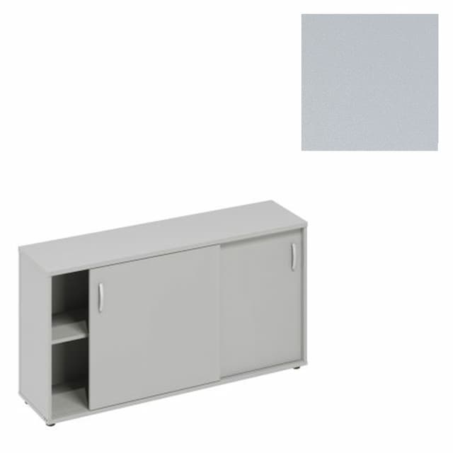 Шкаф-купе низкий (для 2-х столов 70) Юнитекс А4 (144.4x36.4x75.6) А4 303 СЕ серый