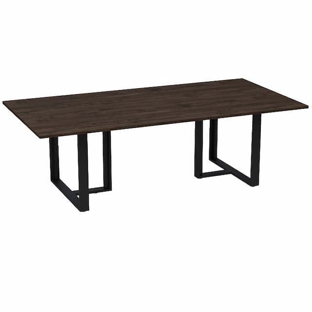 Стол переговорный Алсав MAGNETIC 15СП.2412 (2400х1200х750) брауни/graphit