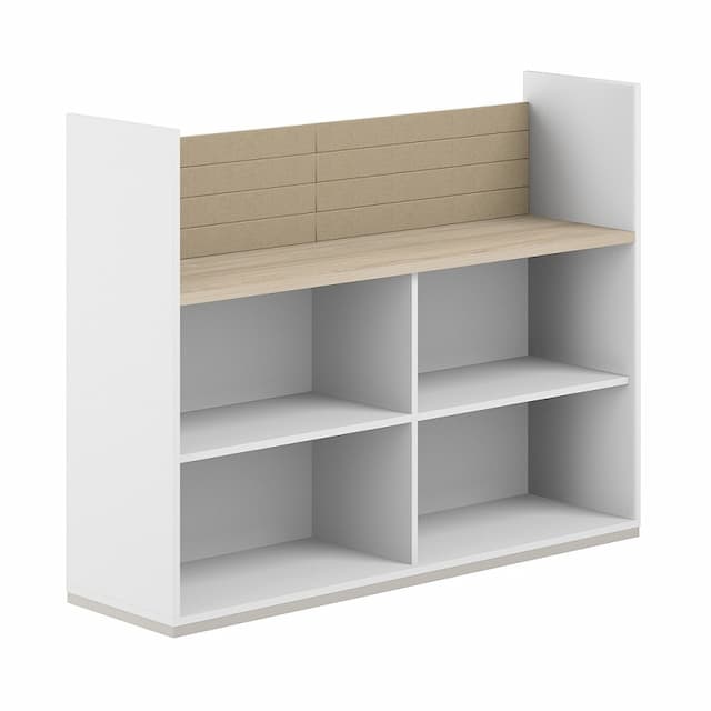 Стеллаж-комбо 1238 односторонний Norden Allegro AG.251.200.651.BG с экраном тканевым низким