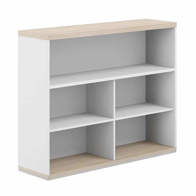 Стеллаж-комбо 1438 односторонний Norden Allegro AG.252.302.672.WH с топом и экраном ЛДСП