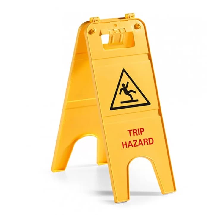 Указатель TTS  «TRIP HAZARD», 2-х сторонний, английский