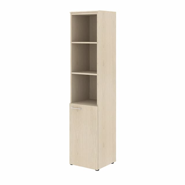 Шкаф колонка Skyland с глухой малой дверью (R) и топом WHC 42.5(R) бук тиара 432х432х1949 WAVE