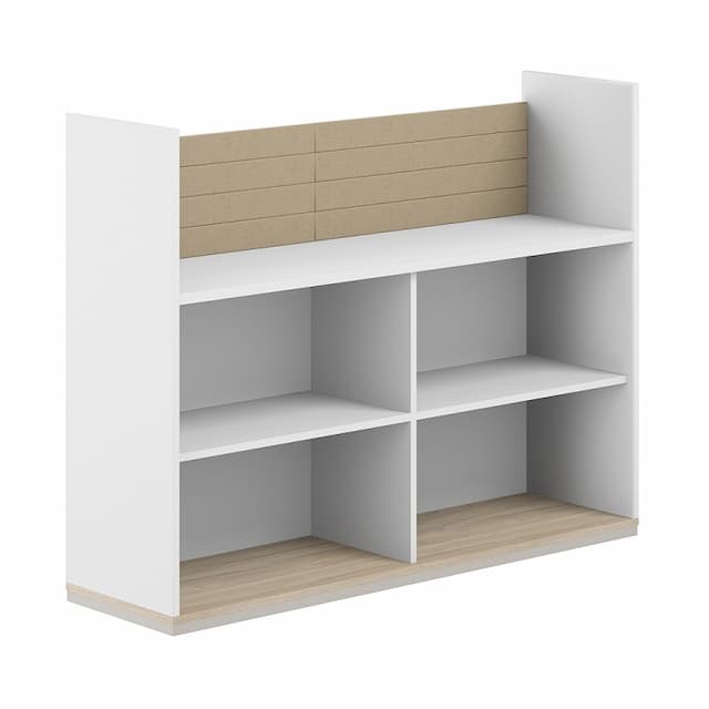 Стеллаж-комбо 1238 односторонний Norden Allegro AG.251.300.651.BG с экраном тканевым низким