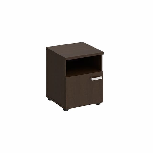 Тумба прикроватная с дверью Юнитекс ВЕНЕЦИЯ NEW ВЕ 523 ВТ венге темный