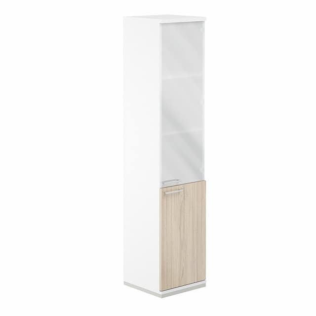 Шкаф со стеклом 5-уровневый Norden Allegro AG.209.WH.WH.AR.GL.R