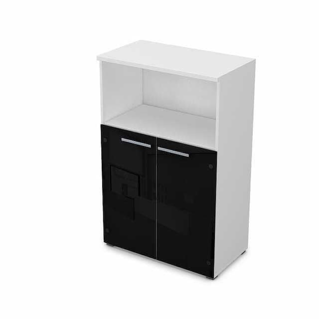 Шкаф АЛСАВ Gloss 9Ш.017.8 белый премиум