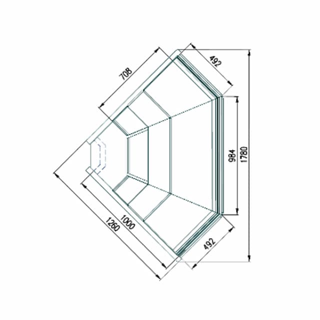 Витрина среднетемпературная Гольфстрим ДВИНА QS УН90 ВС
